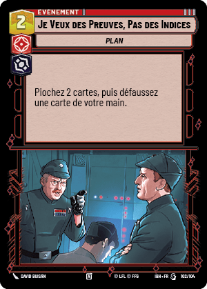 Je Veux des Preuves, Pas des Indices