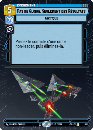 Pas de Gloire, Seulement des Résultats