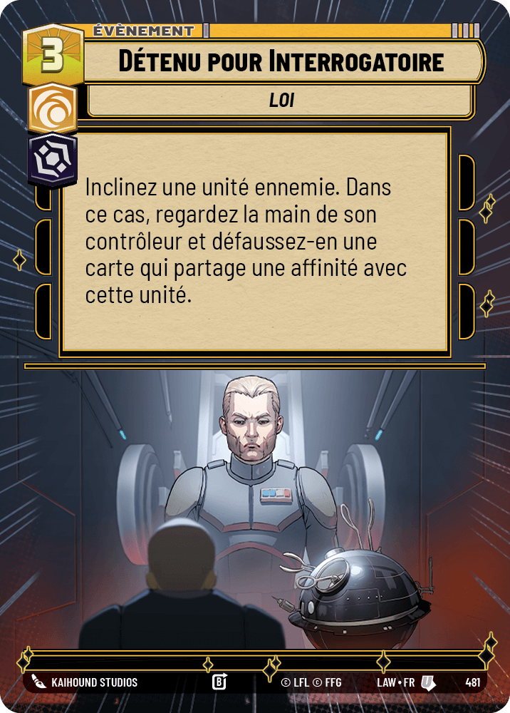 Détenu pour Interrogatoire