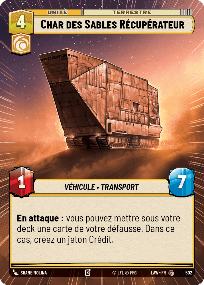 Char des Sables Récupérateur