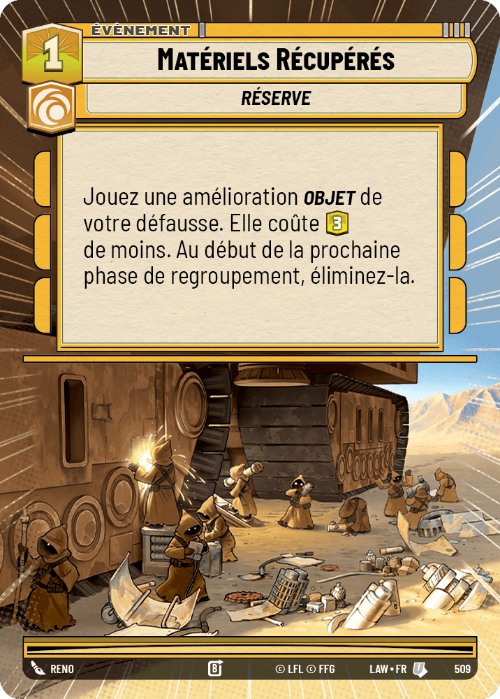 Matériels Récupérés