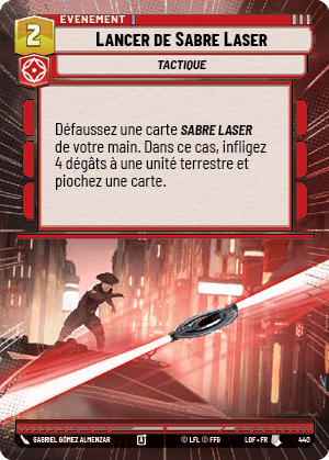 Lancer de Sabre Laser
