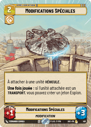 Modifications Spéciales