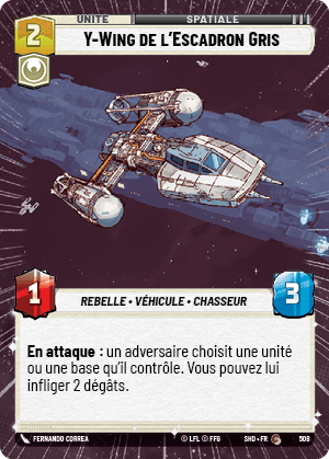 Y-Wing de l'Escadron Gris