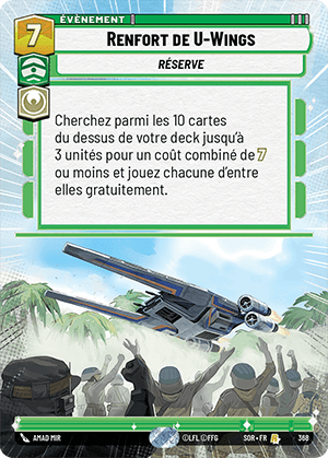 Renfort de U-Wings