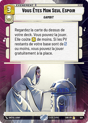 Vous Êtes Mon Seul Espoir