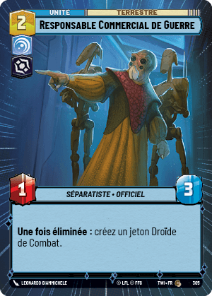 Responsable Commercial de Guerre
