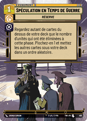 Spéculation en Temps de Guerre